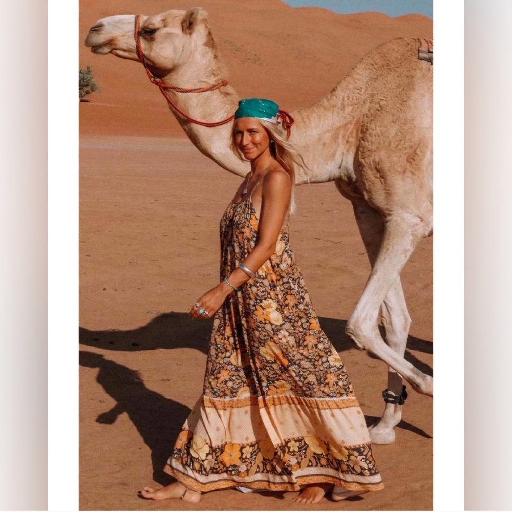 Spell and The Gypsy Hibiscus Dress S  Boho Bohemian Beach.